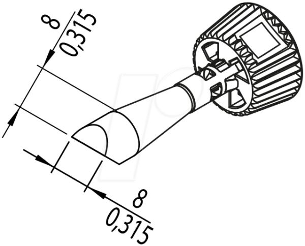 ERSA 0142CDLF80A - Ersadur Lötspitze