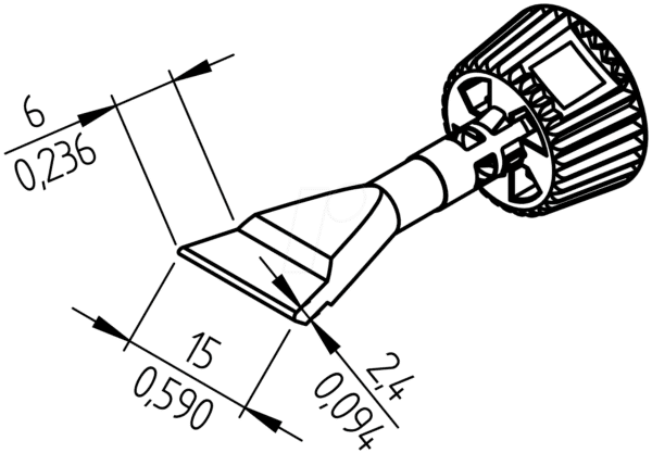 ERSA 0142ZDLF150 - Ersadur Lötspitze