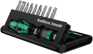 WERA 05056653001 - Bit-Satz Kraftform Kompakt 10