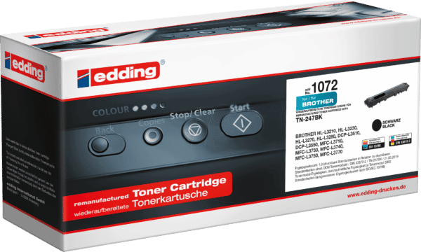 EDDING EDD-1072 - Toner - Brother - schwarz - TN-247BK - refill