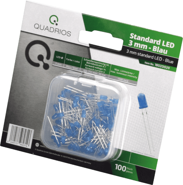 QUAD 1802O025 - LED 5 mm - Farbe Blau