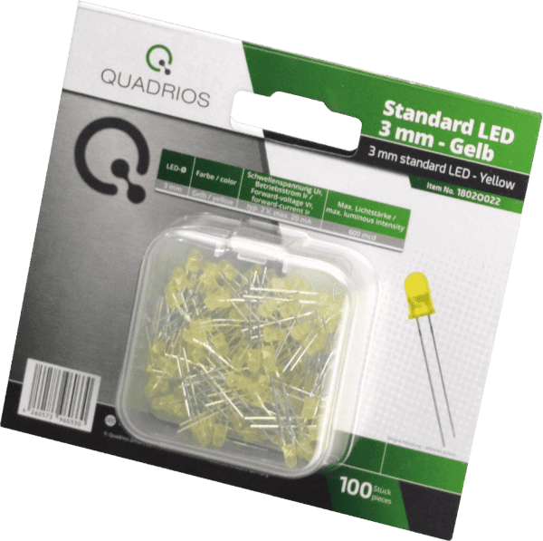 QUAD 1802O022 - LED 3 mm - Farbe Gelb