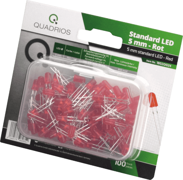 QUAD 1802O024 - LED 5 mm - Farbe Rot