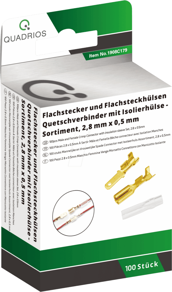 QUAD 1908C179 - Flachstecker-hülsen Set