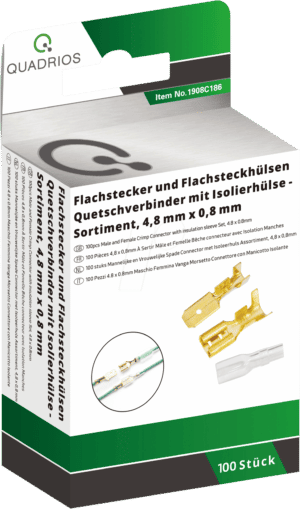 QUAD 1908C186 - Flachstecker-hülsen Set