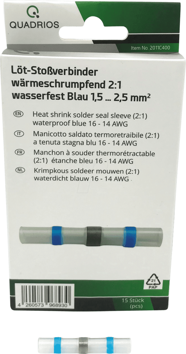 QUAD 2011C400 - Löt-Stoßverbinder-Sortiment