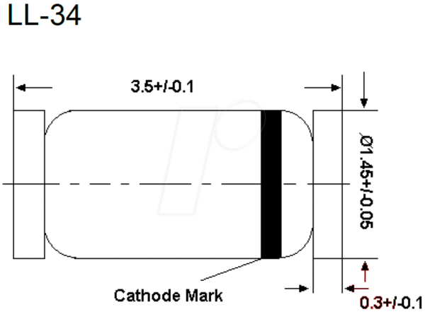 RND BZV55C3V6 - Zenerdiode