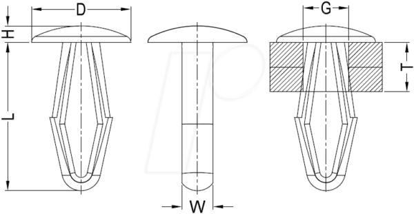 RND 610-00300 - Leiterplattenhalter