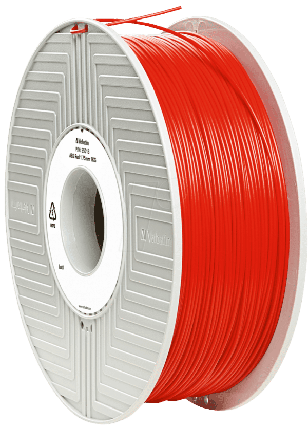 VERBATIM 55030 - ABS Filament - rot - 1