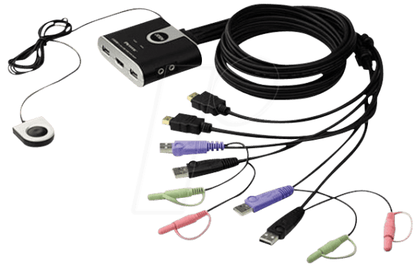 ATEN CS692 - 2-Port USB HDMI KVM Switch mit Audio