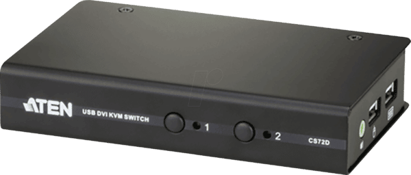 ATEN CS72D - 2-Port-USB-DVI/Audio-Slim-KVM-Switch