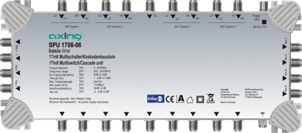 SPU 1708-06 - Multischalter