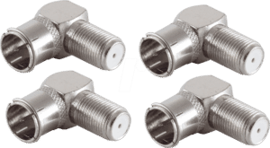 SHVP BS15-300514 - 5x F-Quick Winkel-Adapter F-Stecker auf F-Buchse