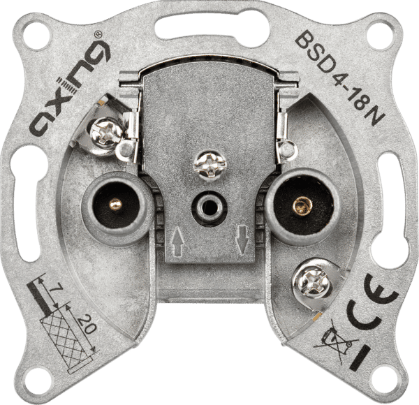 BSD 4-18N - CATV-Antennensteckdose 5…1006 MHz