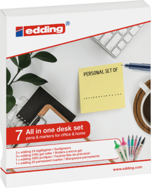 EDDING SET 01 - Personal Set für den Schreibtisch
