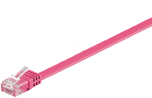 GOOBAY 96331 - Cat.6a Flachkabel magenta 3 m