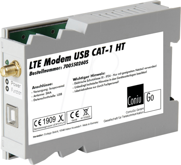 CONIU 700550260S - LTE Modem USB Hutschiene CAT 1