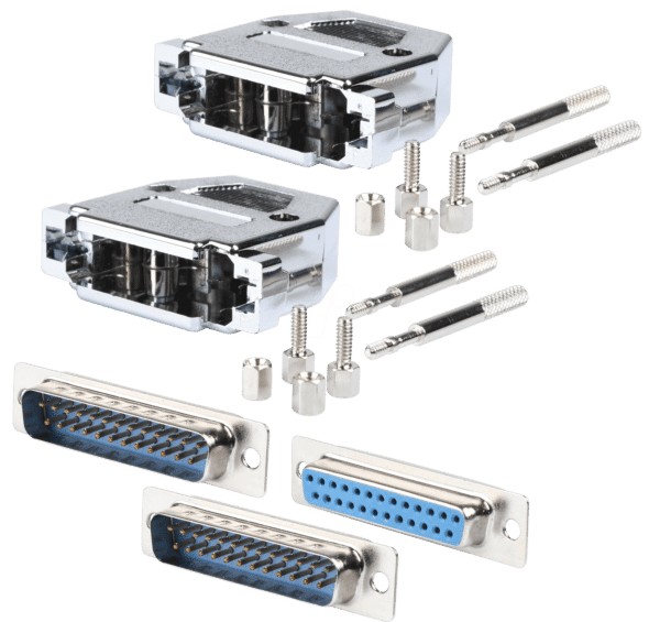 D-SUB SET25 - D-Sub Set - 2x Gehäuse + Einsätze