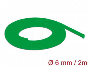 DELOCK 20739 - Geflechtschlauch dehnbar 2 m x 6 mm grün