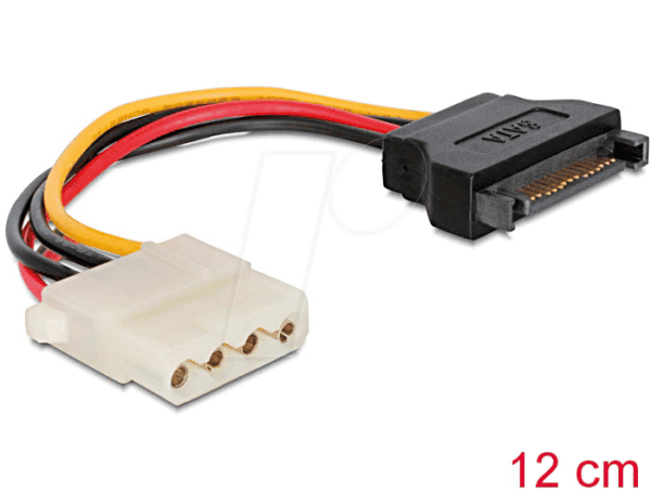 DELOCK 60115 - SATA 15pin Stecker > 4pin Molex Buchse