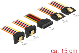 DELOCK 60150 - SATA 15 Pin Stecker > SATA 15 Pin Buchse 2 x gerade