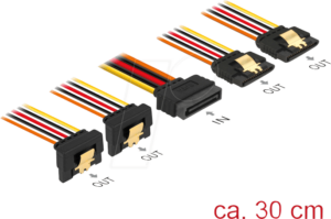 DELOCK 60151 - SATA 15 Pin Stecker > SATA 15 Pin Buchse 2 x gerade