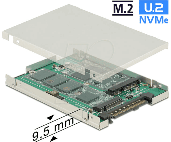 DELOCK 62786 - Konverter SATA-Express / U2 > M.2 / mSATA