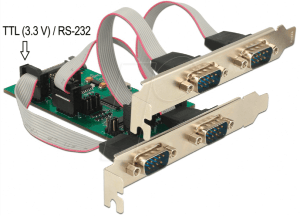 DELOCK 62922 - PCI Express Karte > 2x Seriell RS-232 mit Spannungsversorgung un