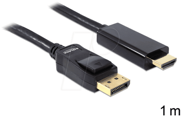 DELOCK 82586 - DisplayPort 1.1 Stecker auf HDMI A Stecker