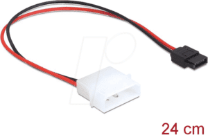 DELOCK 82913 - Kabel Power Molex 4 Pin Stecker > SATA 6 Pin Buchse 24