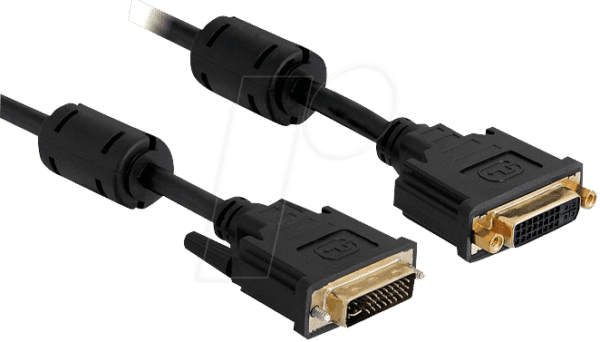 DELOCK 83109 - DVI Verlängerung DVI 24+5 Stecker auf Buchse