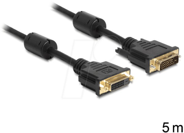 DELOCK 83188 - DVI Verlängerung DVI 24+1 Stecker auf Buchse