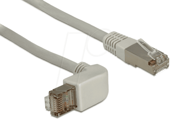 DELOCK 83644 - RJ45-Kabel Cat.6A SSTP gewinkelt/gerade 0