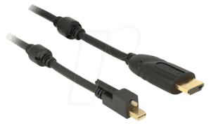 DELOCK 83731 - mini DisplayPort 1.2 Stecker auf HDMI A Stecker