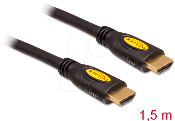 DELOCK 83738 - Kabel HDMI A Stecker > HDMI A Stecker Ethernet 4K 1