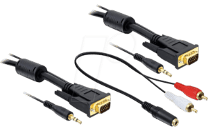 DELOCK 84454 - VGA Monitor Kabel 15-pol VGA Stecker