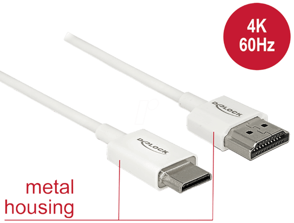 DELOCK 85140 - HDMI-A Stecker > HDMI Mini-C Stecker 4K 0