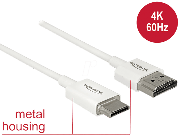 DELOCK 85142 - HDMI-A Stecker > HDMI Mini-C Stecker 4K 1 m