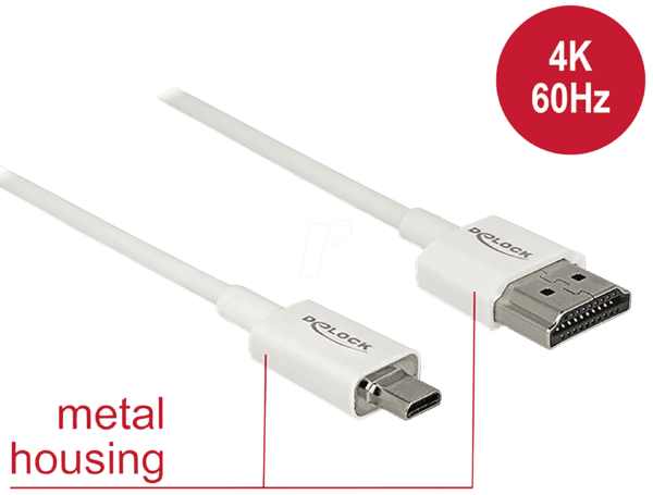 DELOCK 85147 - HDMI-A Stecker > HDMI Micro-D Stecker 4K 0