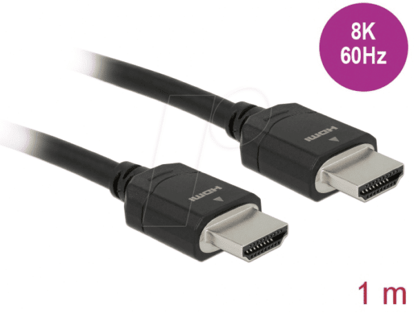 DELOCK 85294 - Ultra High Speed HDMI Kabel 48 Gbps 8K 60 Hz schwarz 2 m