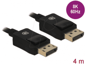 DELOCK 85303 - Koaxiales DisplayPort Kabel 8K 60 Hz 4 m