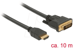 DELOCK 85657 - Kabel DVI 24+1 Stecker > HDMI-A Stecker 10