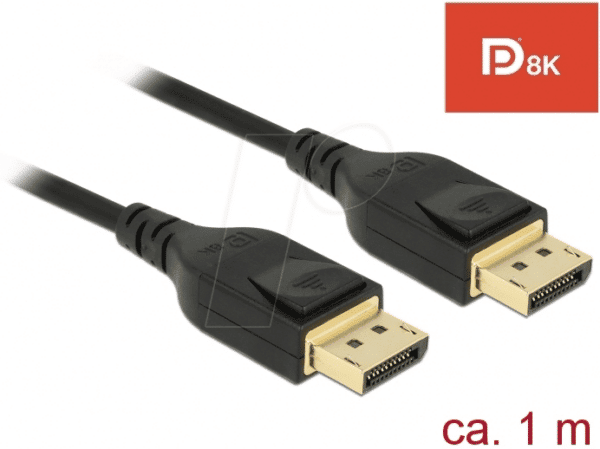 DELOCK 85658 - Kabel DisplayPort 1.4 Stecker > DisplayPort Stecker 8K 60 Hz