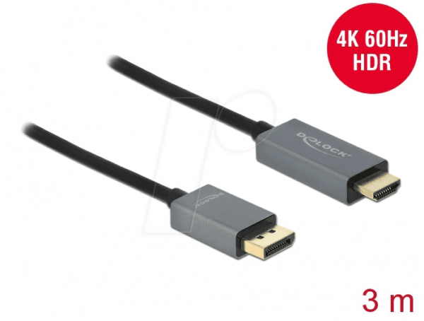 DELOCK 85930 - DisplayPort 1.4 auf HDMI Stecker