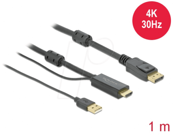 DELOCK 85963 - HDMI auf DisplayPort 1.2 Stecker