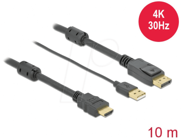 DELOCK 85968 - HDMI auf DisplayPort 1.2 Stecker