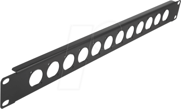 DELOCK 86500 - 19'' D-Typ Patchpanel 12 Port schwarz