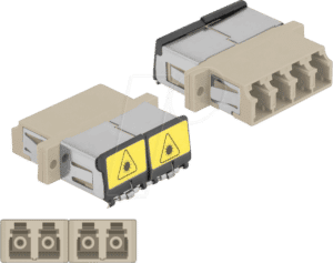 DELOCK 86904 - LWL Kupplung LC/LC Quad