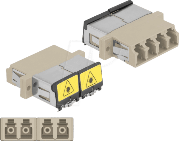 DELOCK 86904 - LWL Kupplung LC/LC Quad