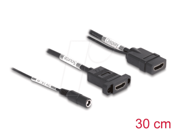 DELOCK 87038 - HDMI Strom-Einspeisekabel